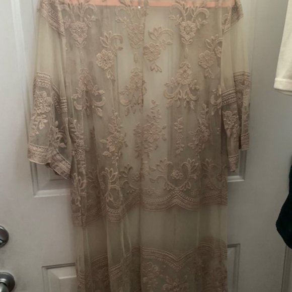 NEVER BEEN WORN; Lace Overlay Jacket- Small/ Medium - Picture 2 of 2